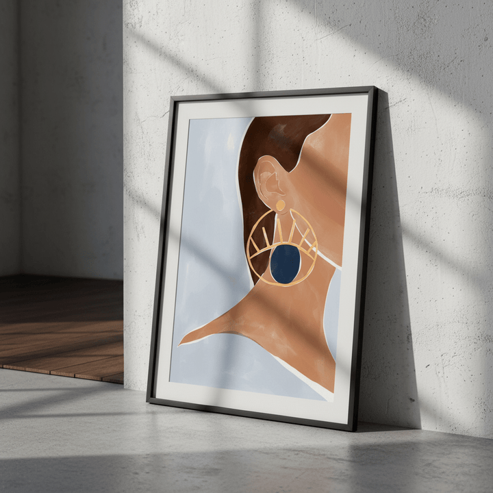 Evil Eye Earring by Ivy Green Illustrations wall - art - picture - poster