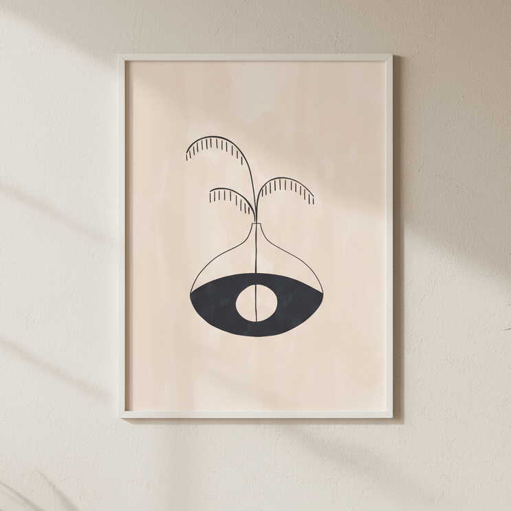 Evil Eye Fase by Ivy Green Illustrations wall - art - picture - poster