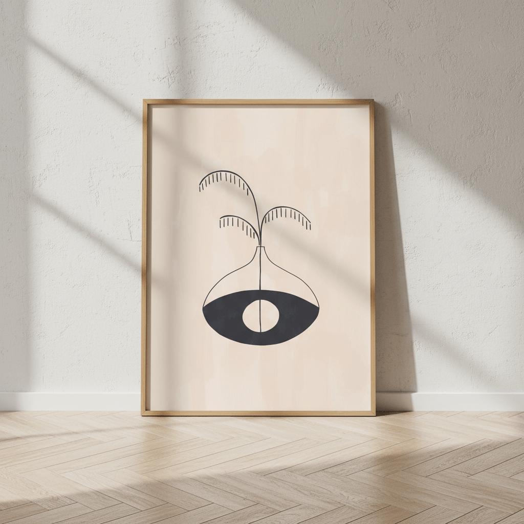 Evil Eye Fase by Ivy Green Illustrations wall - art - picture - poster