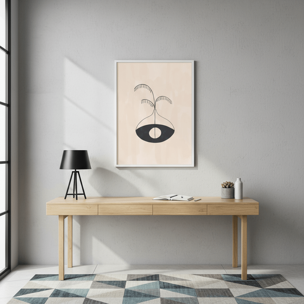 Evil Eye Fase by Ivy Green Illustrations wall - art - picture - poster
