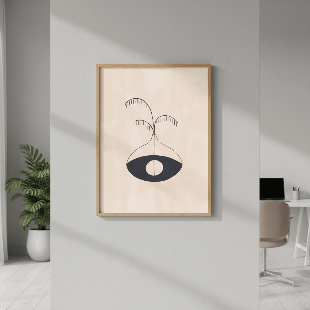 Evil Eye Fase by Ivy Green Illustrations wall - art - picture - poster