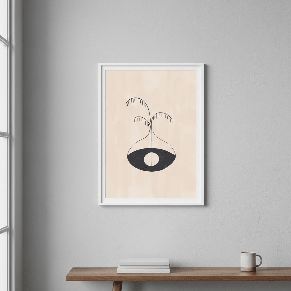Evil Eye Fase by Ivy Green Illustrations wall - art - picture - poster