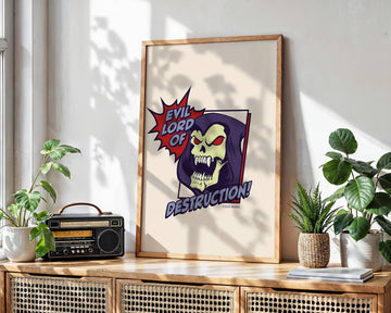 Evil Lord of Destruction Skeletor Masters of the Universe Print wall - art - picture - poster