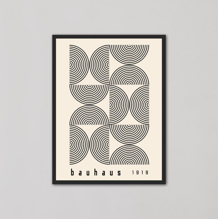 Exhibition Poster 1919 Black by Bauhaus - Style My Wall