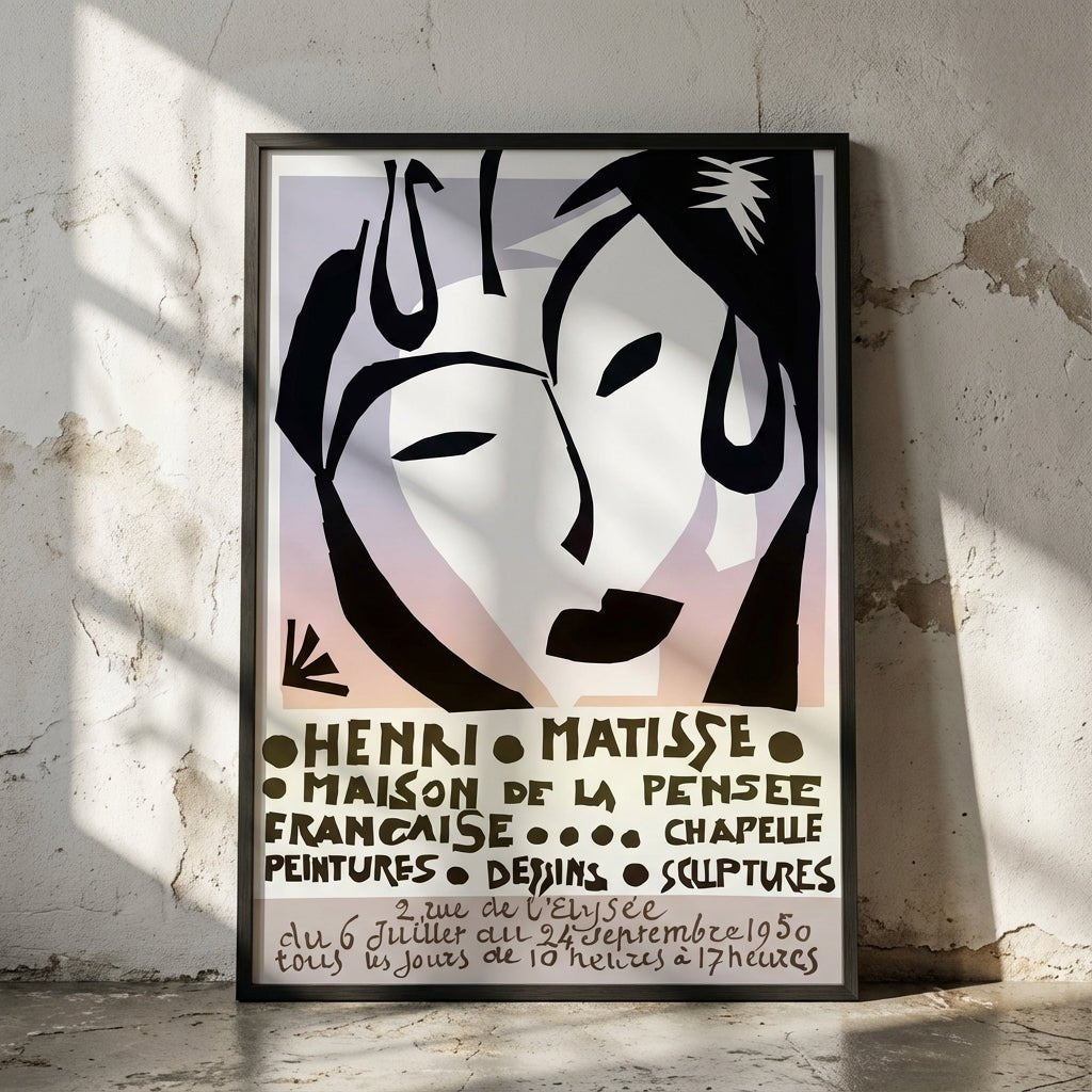 Exhibition Vintage Poster by Henri Matisse wall - art - picture - poster