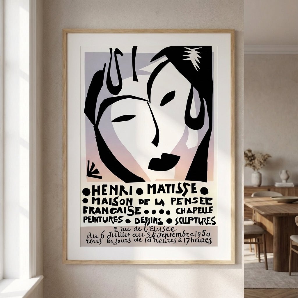 Exhibition Vintage Poster by Henri Matisse wall - art - picture - poster