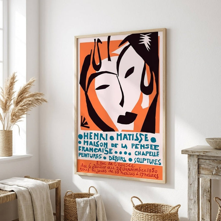 Exhibition Vintage Poster Orange by Henri Matisse wall - art - picture - poster