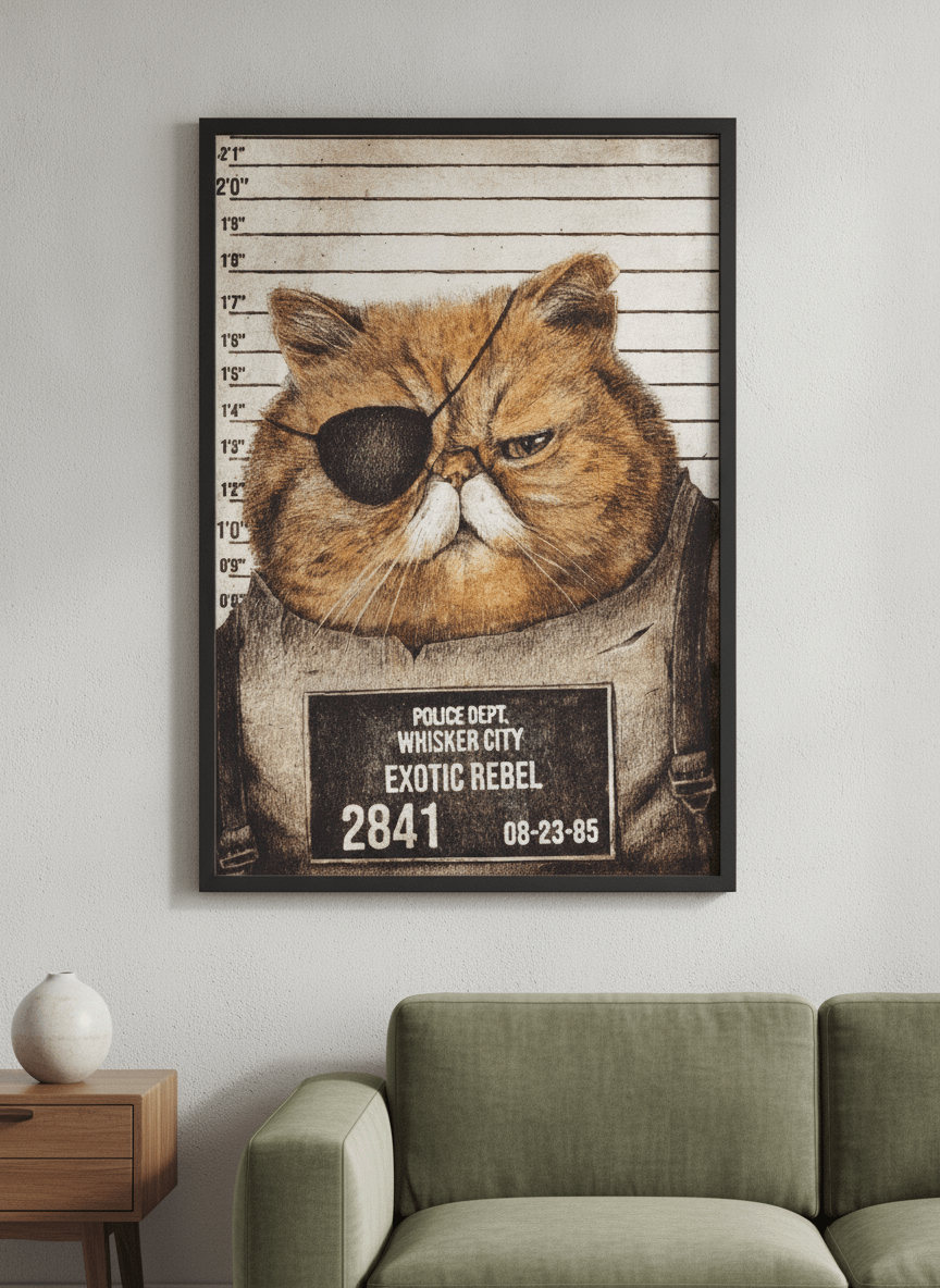 Modern wall art styled above a sofa in a neutral living room