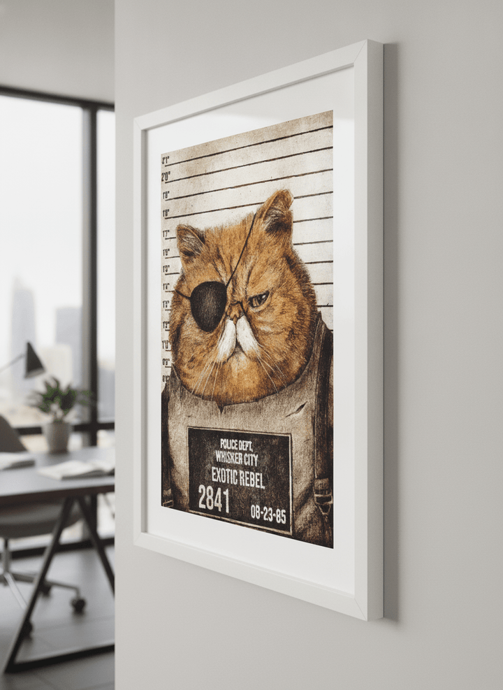 Contemporary wall art featured in a bright modern office workspace