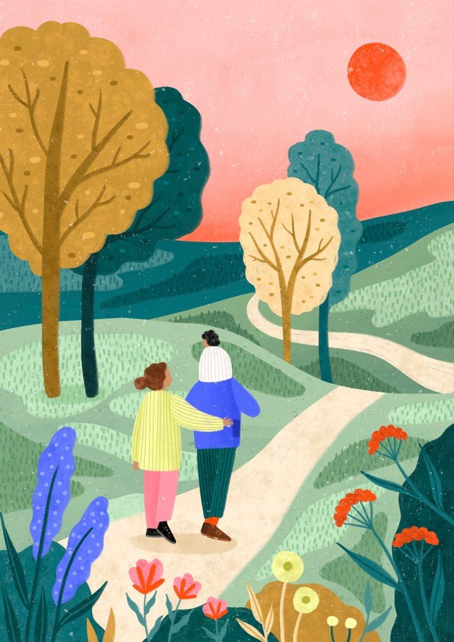 Fam Park Walk by Bea Muller