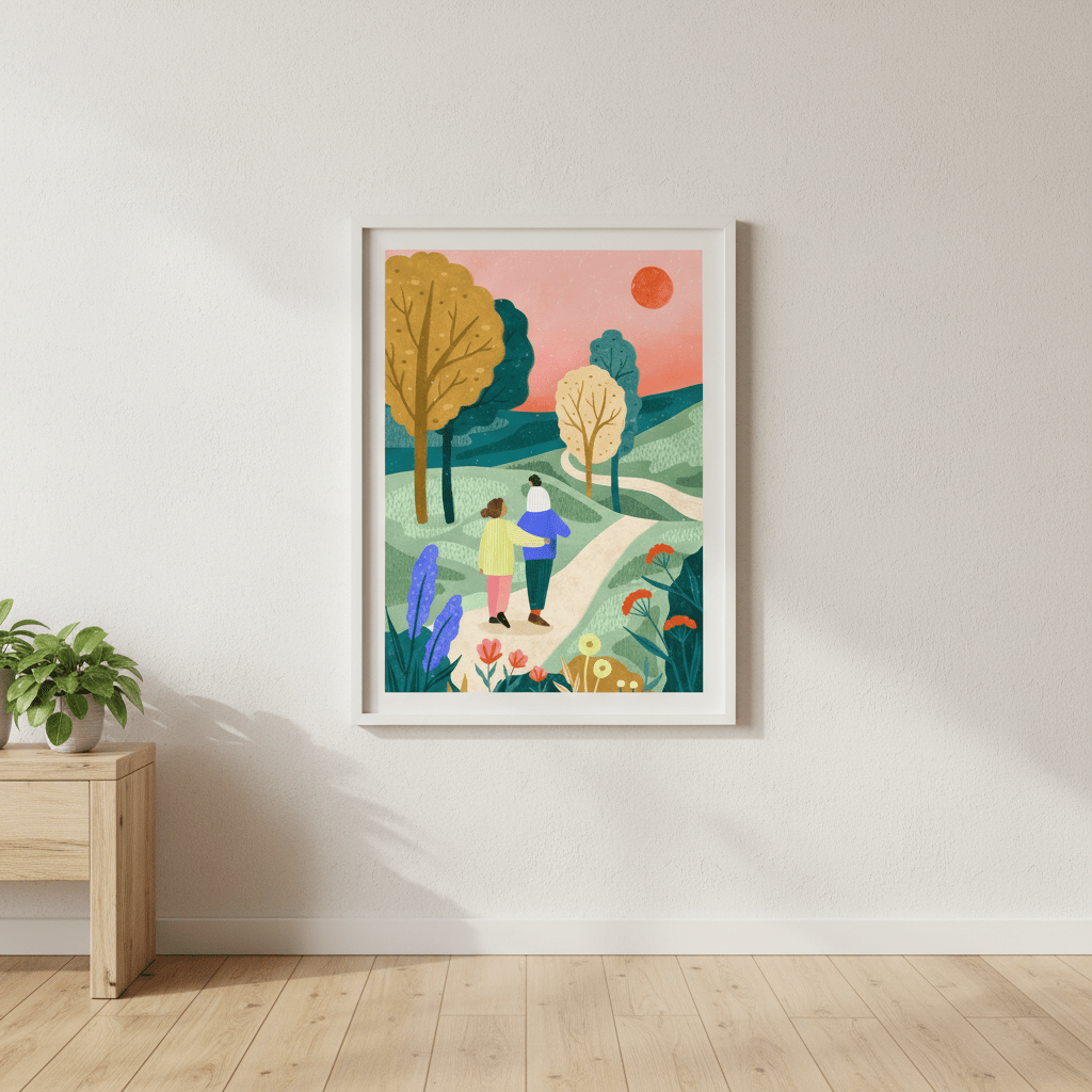 Fam Park Walk by Bea Muller wall - art - picture - poster