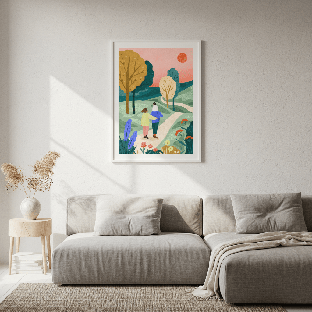 Fam Park Walk by Bea Muller wall - art - picture - poster