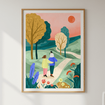 Fam Park Walk by Bea Muller wall - art - picture - poster