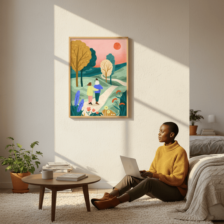 Fam Park Walk by Bea Muller wall - art - picture - poster