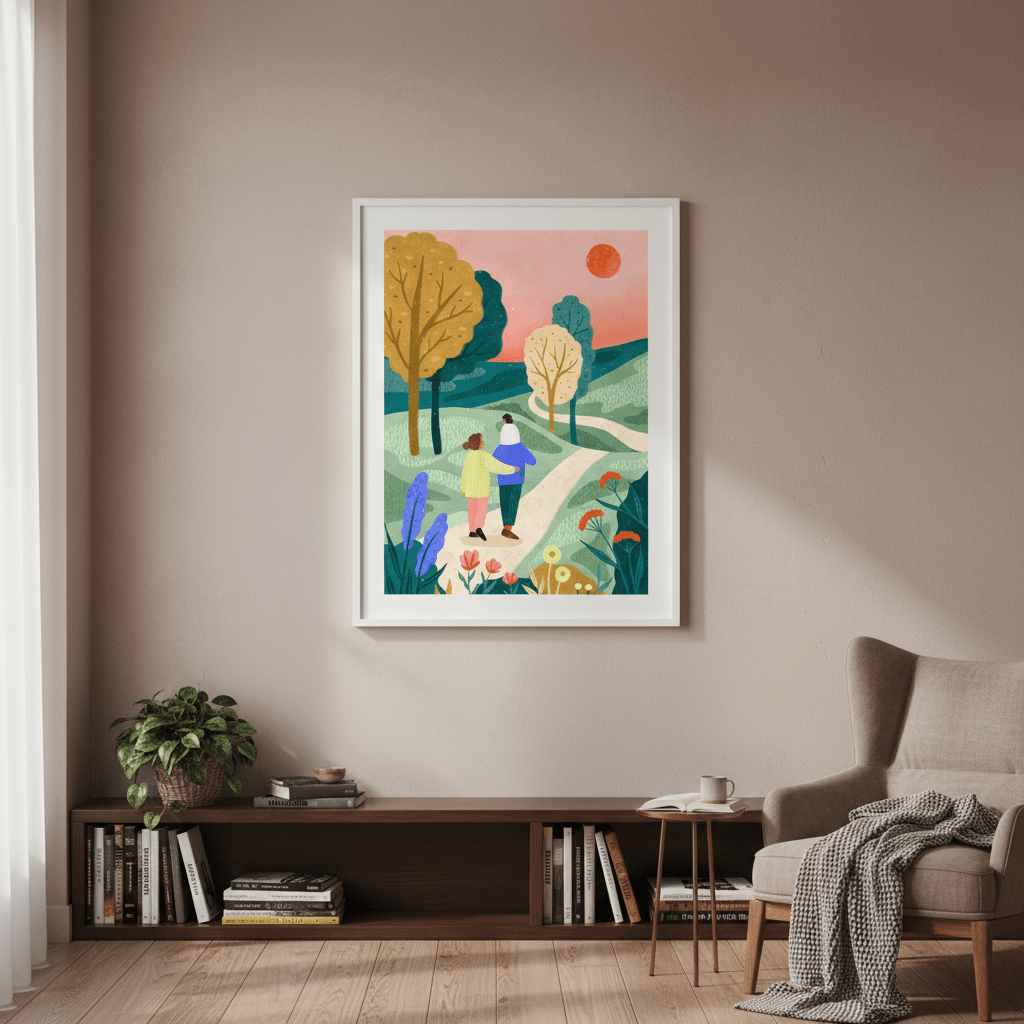 Fam Park Walk by Bea Muller wall - art - picture - poster