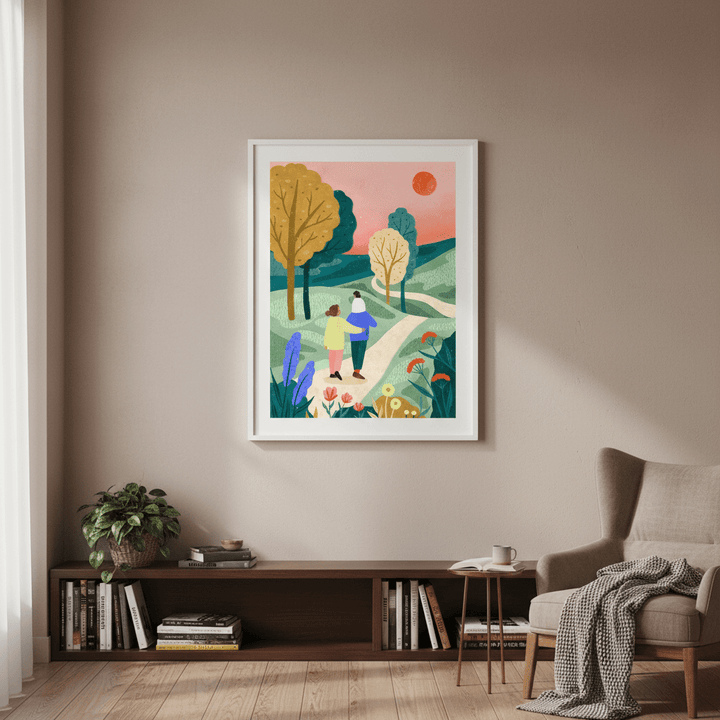 Fam Park Walk by Bea Muller wall - art - picture - poster