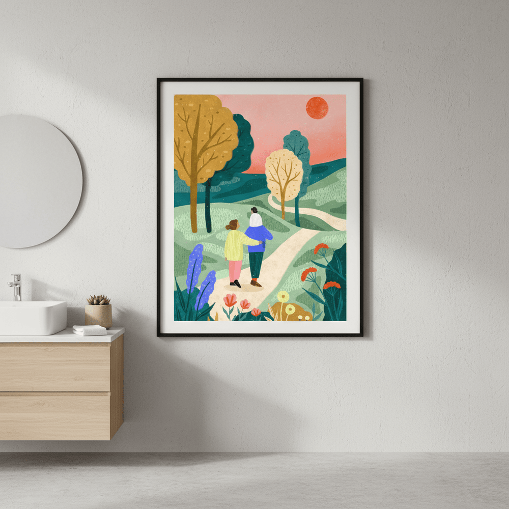Fam Park Walk by Bea Muller wall - art - picture - poster