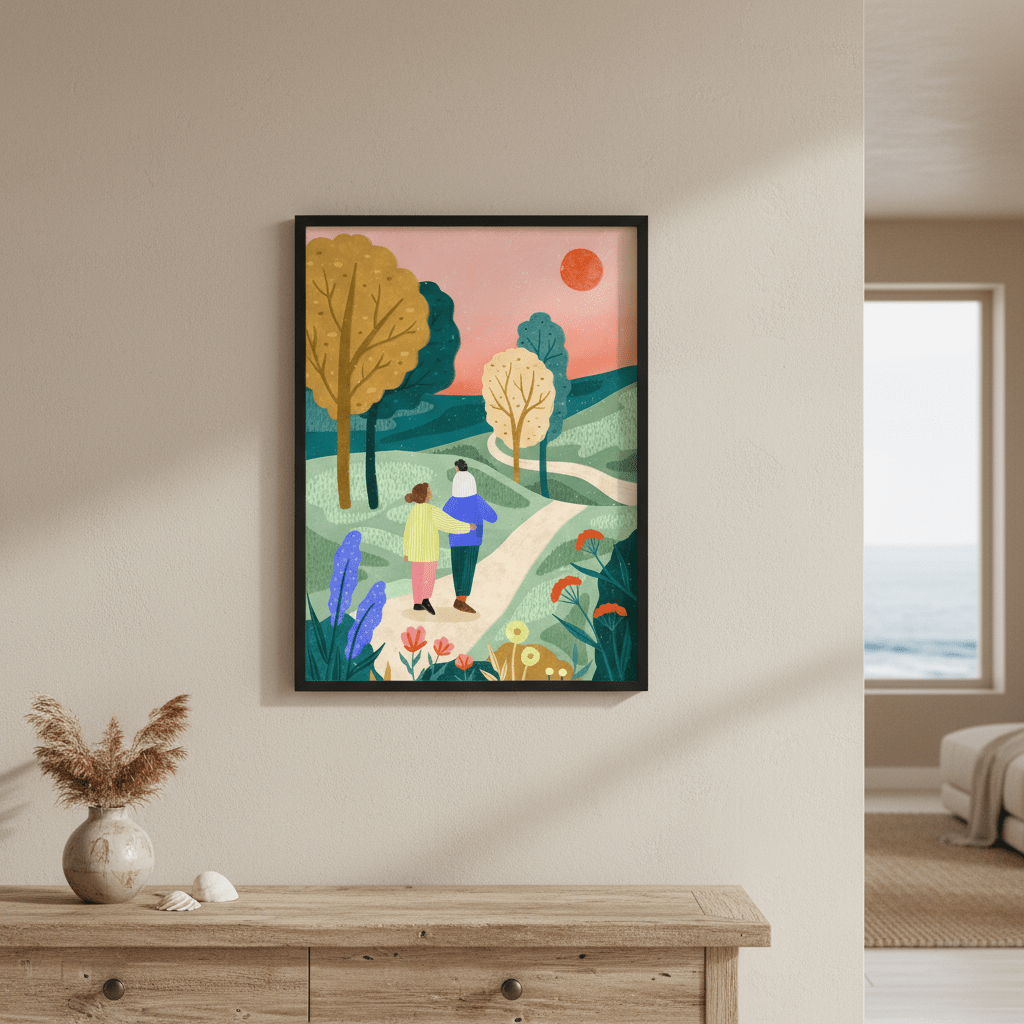 Fam Park Walk by Bea Muller wall - art - picture - poster