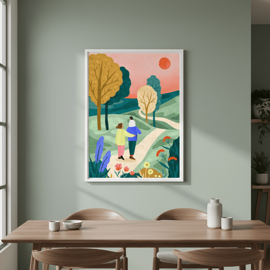 Fam Park Walk by Bea Muller wall - art - picture - poster