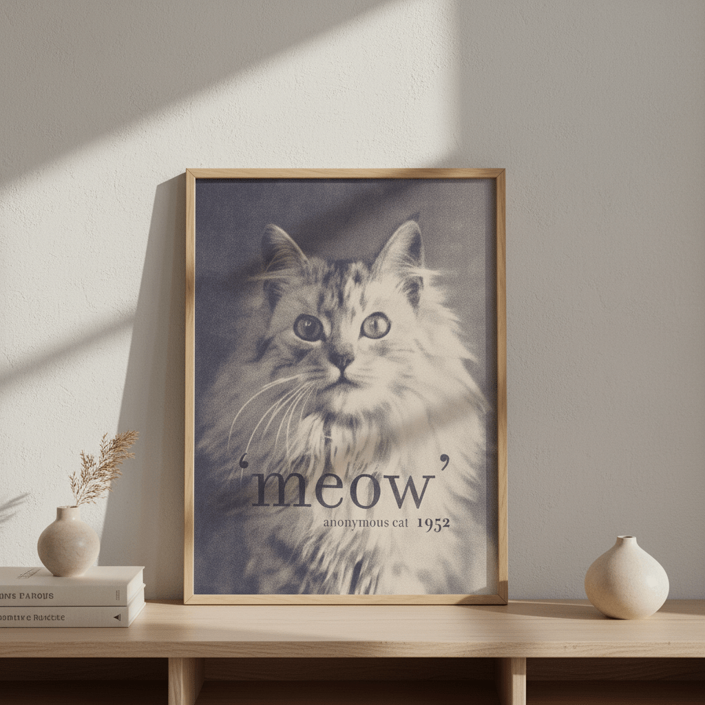 Famous Quote Cat by Florent Bodart wall - art - picture - poster