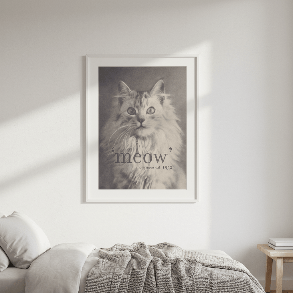 Famous Quote Cat by Florent Bodart wall - art - picture - poster
