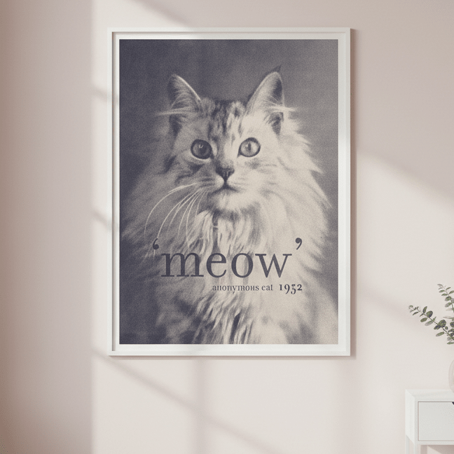Famous Quote Cat by Florent Bodart wall - art - picture - poster