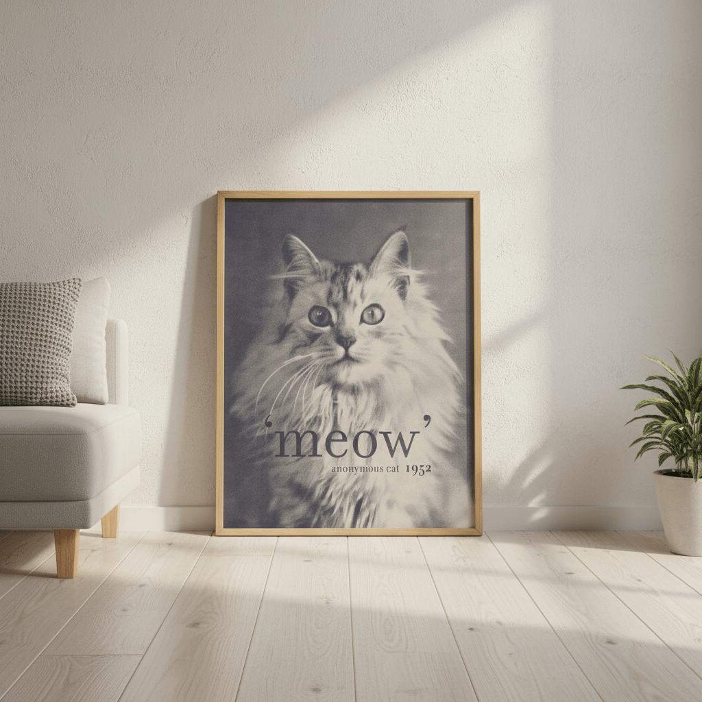 Famous Quote Cat by Florent Bodart wall - art - picture - poster