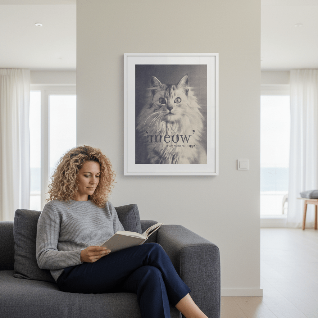 Famous Quote Cat by Florent Bodart wall - art - picture - poster