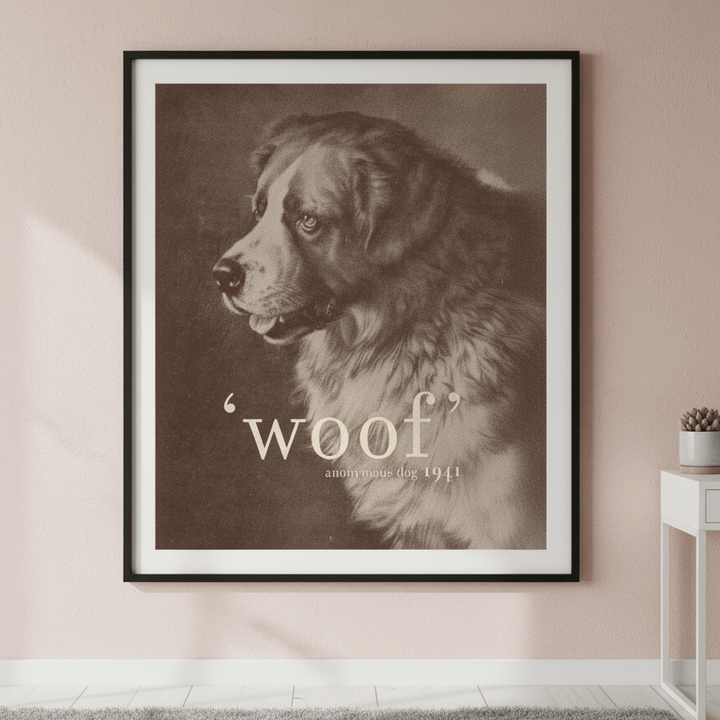 Famous Quote Dog by Florent Bodart wall - art - picture - poster