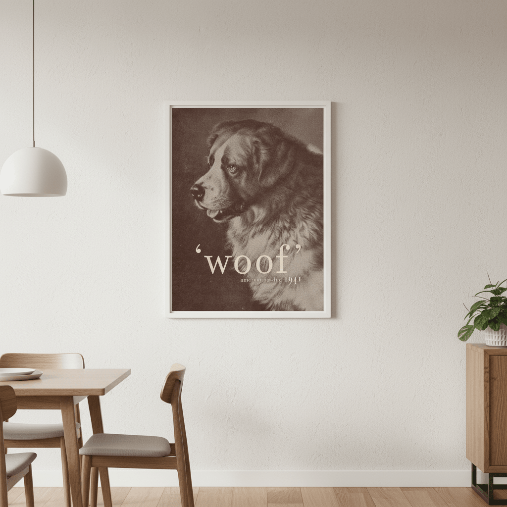 Famous Quote Dog by Florent Bodart wall - art - picture - poster