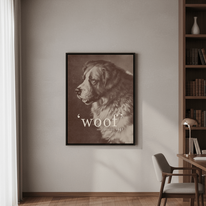 Famous Quote Dog by Florent Bodart wall - art - picture - poster