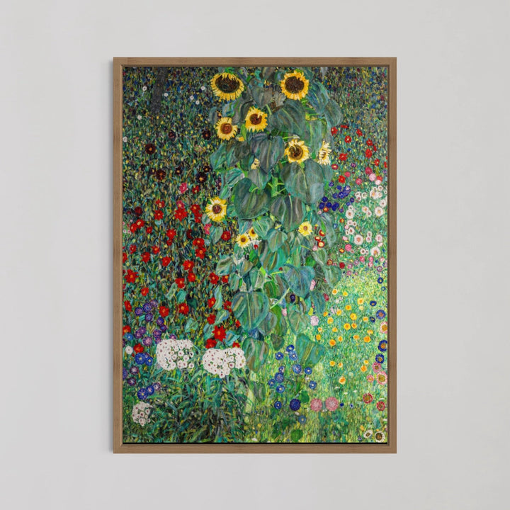 Farm Garden with Sunflowers Art by Gustav Klimt - Style My Wall