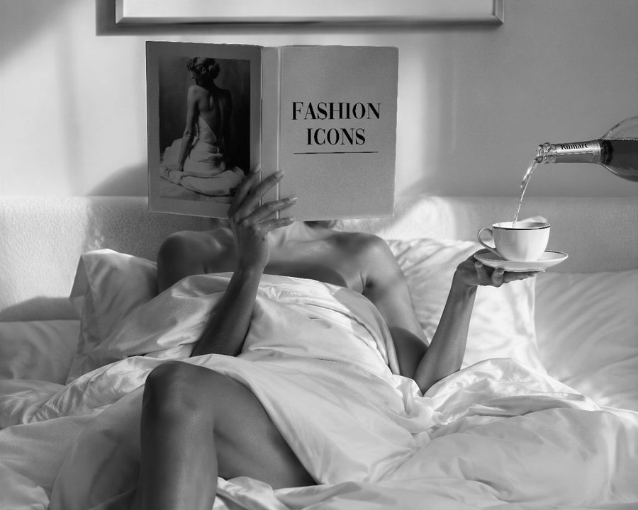 Fashion Icons Landscape Wall Art Black and White Photography