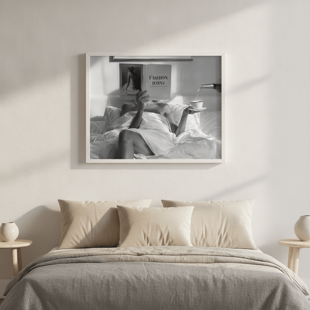 Fashion Icons Landscape Wall Art Black and White Photography wall-art-picture-poster