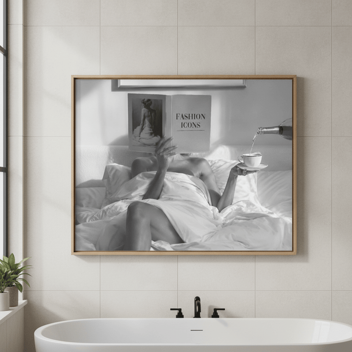 Fashion Icons Landscape Wall Art Black and White Photography wall-art-picture-poster