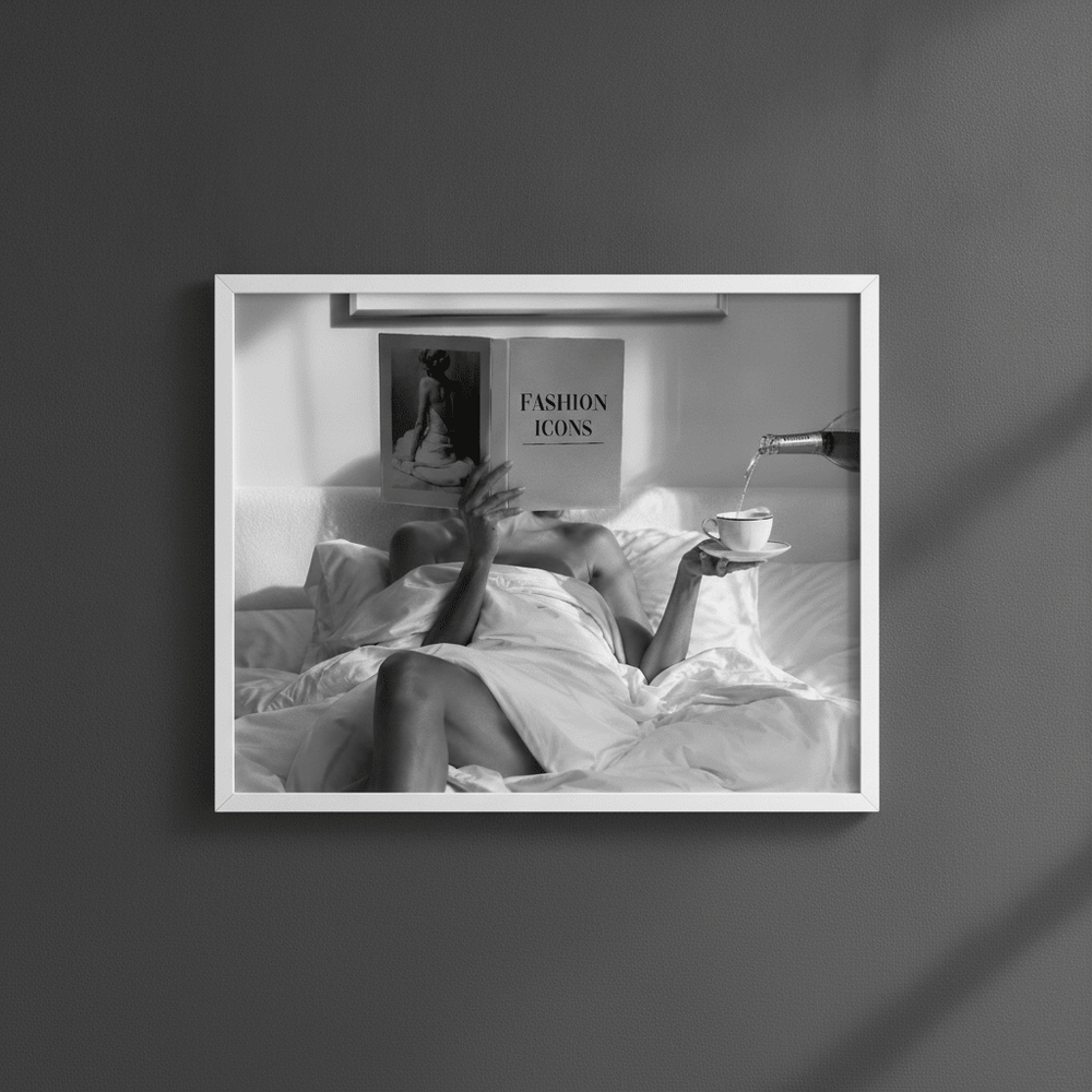 Fashion Icons Landscape Wall Art Black and White Photography wall-art-picture-poster