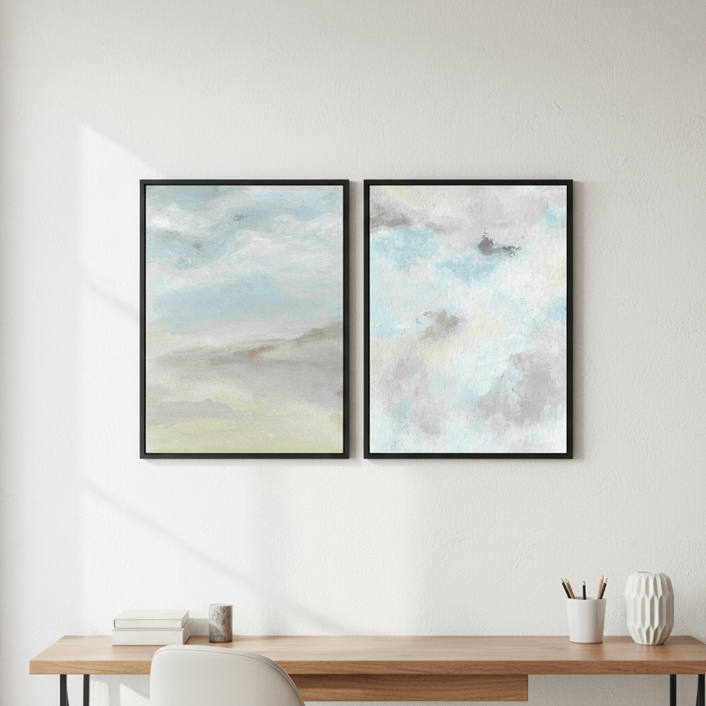 Feeling Blue Pair by Josephine Wianto wall - art - picture - poster