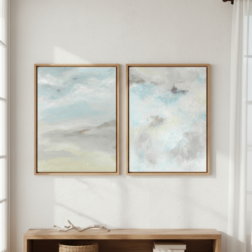 Feeling Blue Pair by Josephine Wianto wall - art - picture - poster