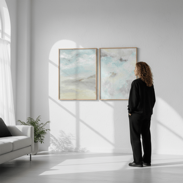 Feeling Blue Pair by Josephine Wianto wall - art - picture - poster