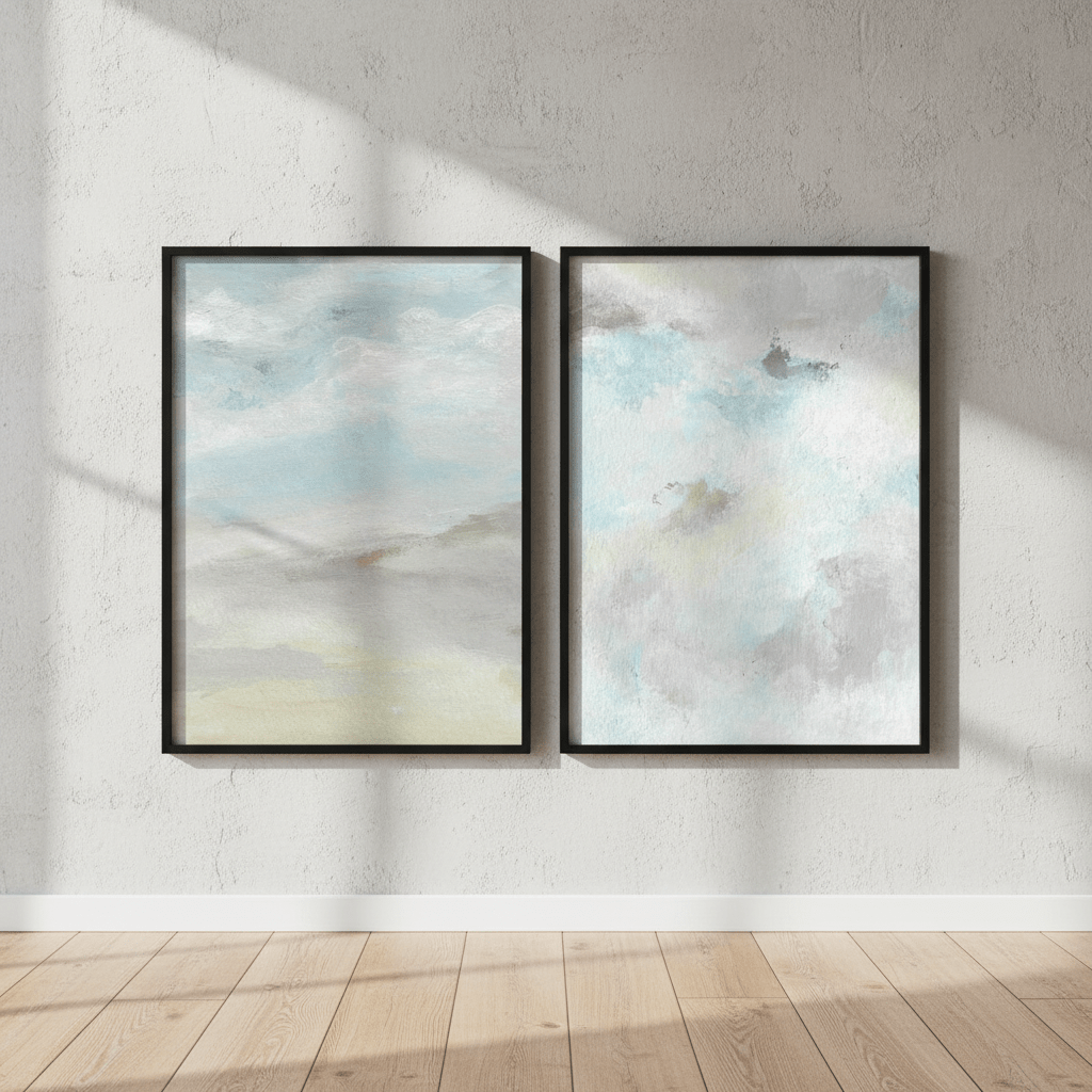 Feeling Blue Pair by Josephine Wianto wall - art - picture - poster