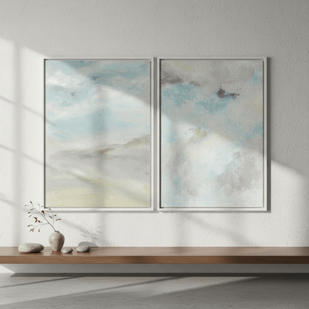Feeling Blue Pair by Josephine Wianto wall - art - picture - poster