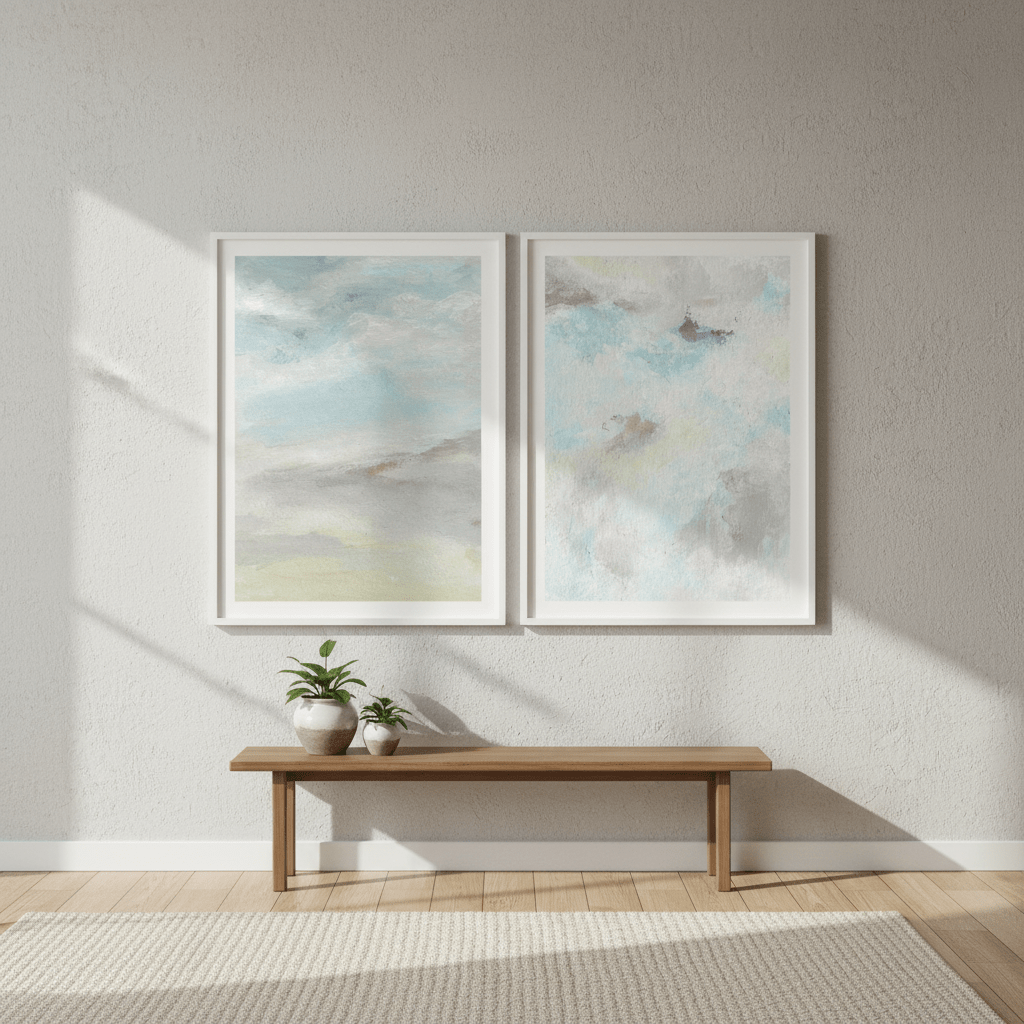Feeling Blue Pair by Josephine Wianto wall - art - picture - poster