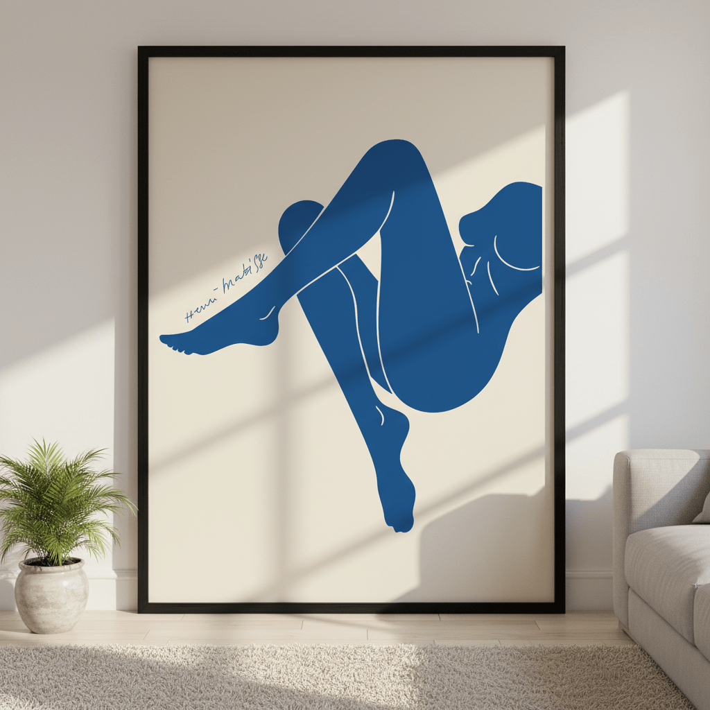 Female Blue in Form by Henri Matisse wall - art - picture - poster