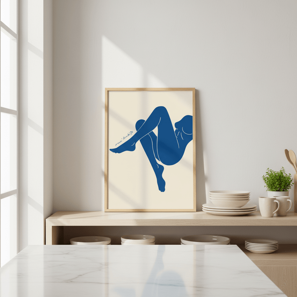 Female Blue in Form by Henri Matisse wall - art - picture - poster