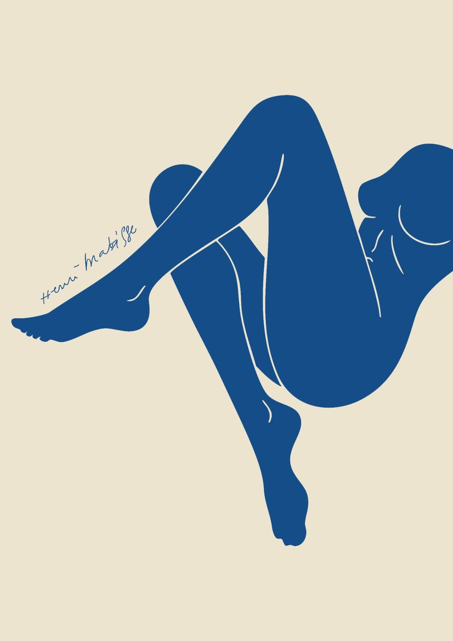 Female Blue in Form by Henri Matisse