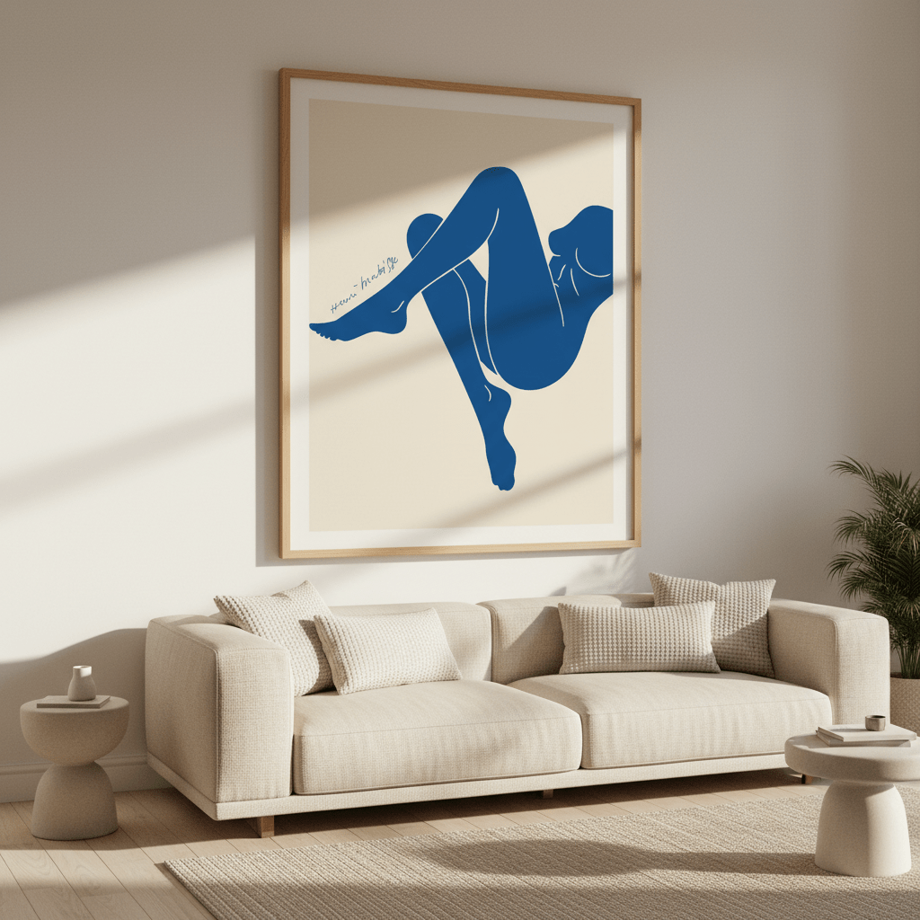Female Blue in Form by Henri Matisse wall - art - picture - poster