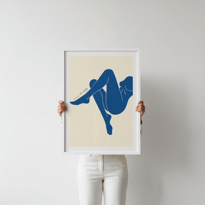 Female Blue in Form by Henri Matisse wall - art - picture - poster
