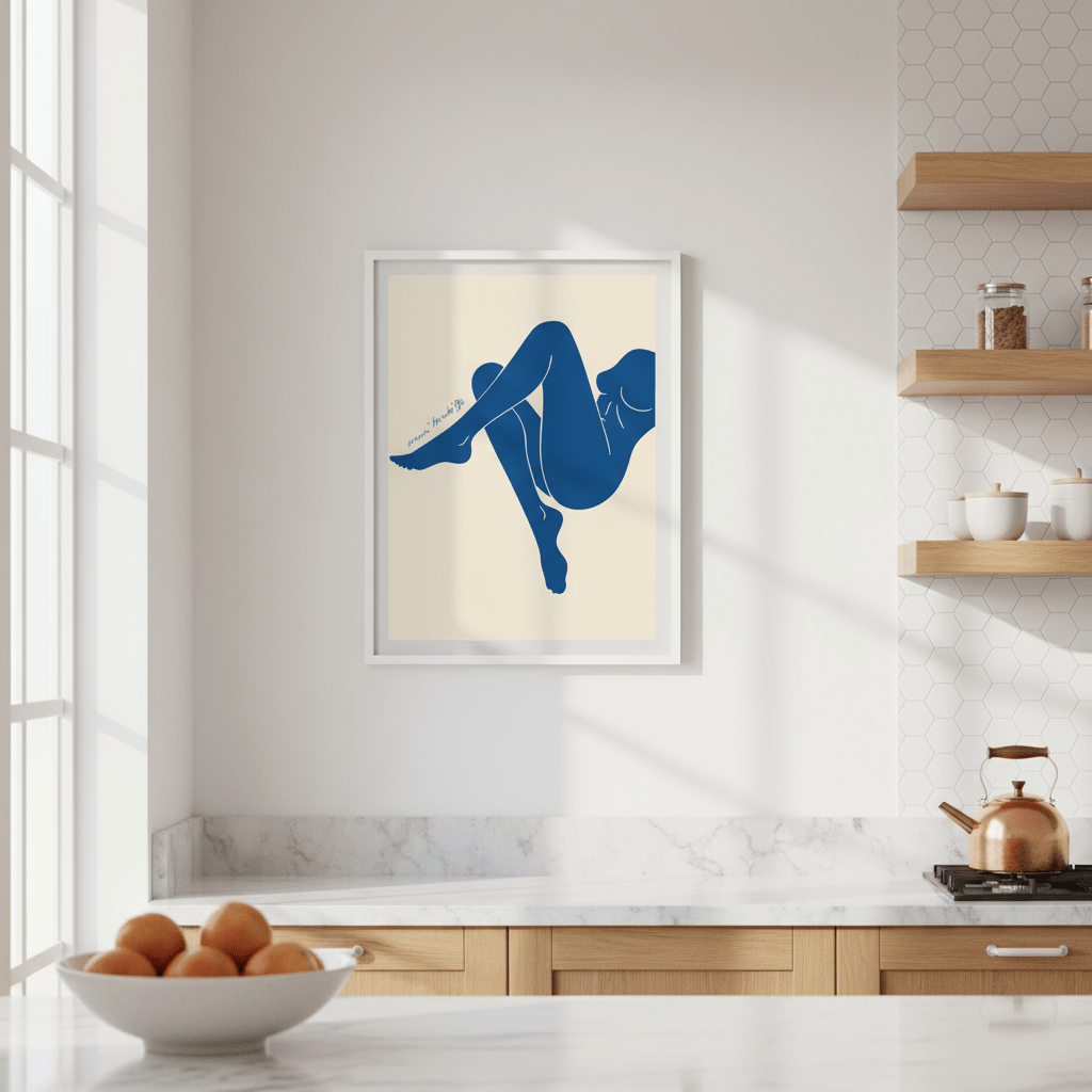 Female Blue in Form by Henri Matisse wall - art - picture - poster