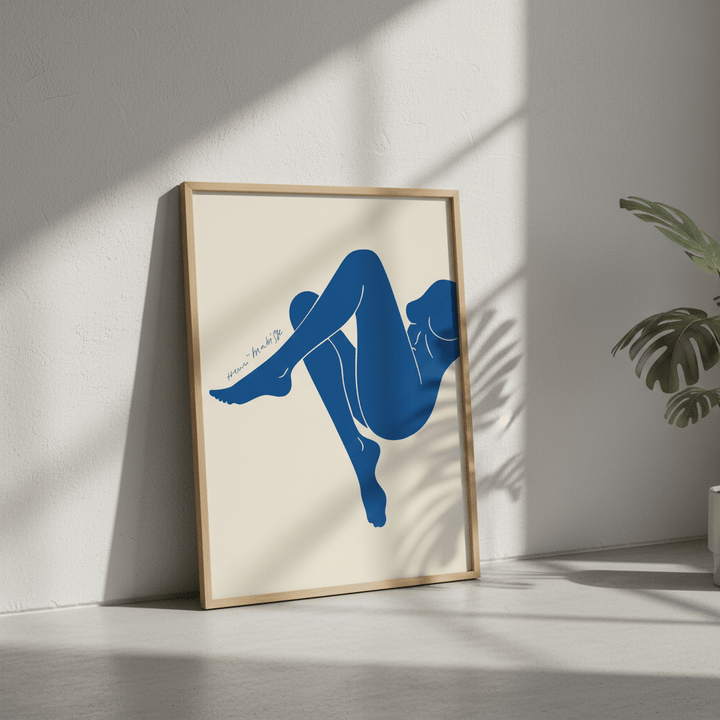 Female Blue in Form by Henri Matisse wall - art - picture - poster
