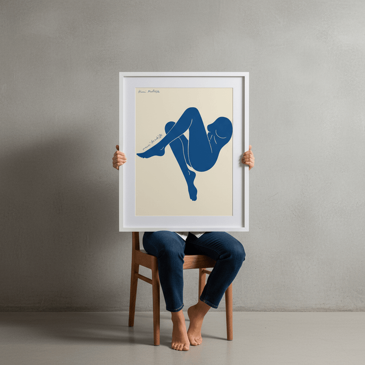 Female Blue in Form by Henri Matisse wall - art - picture - poster